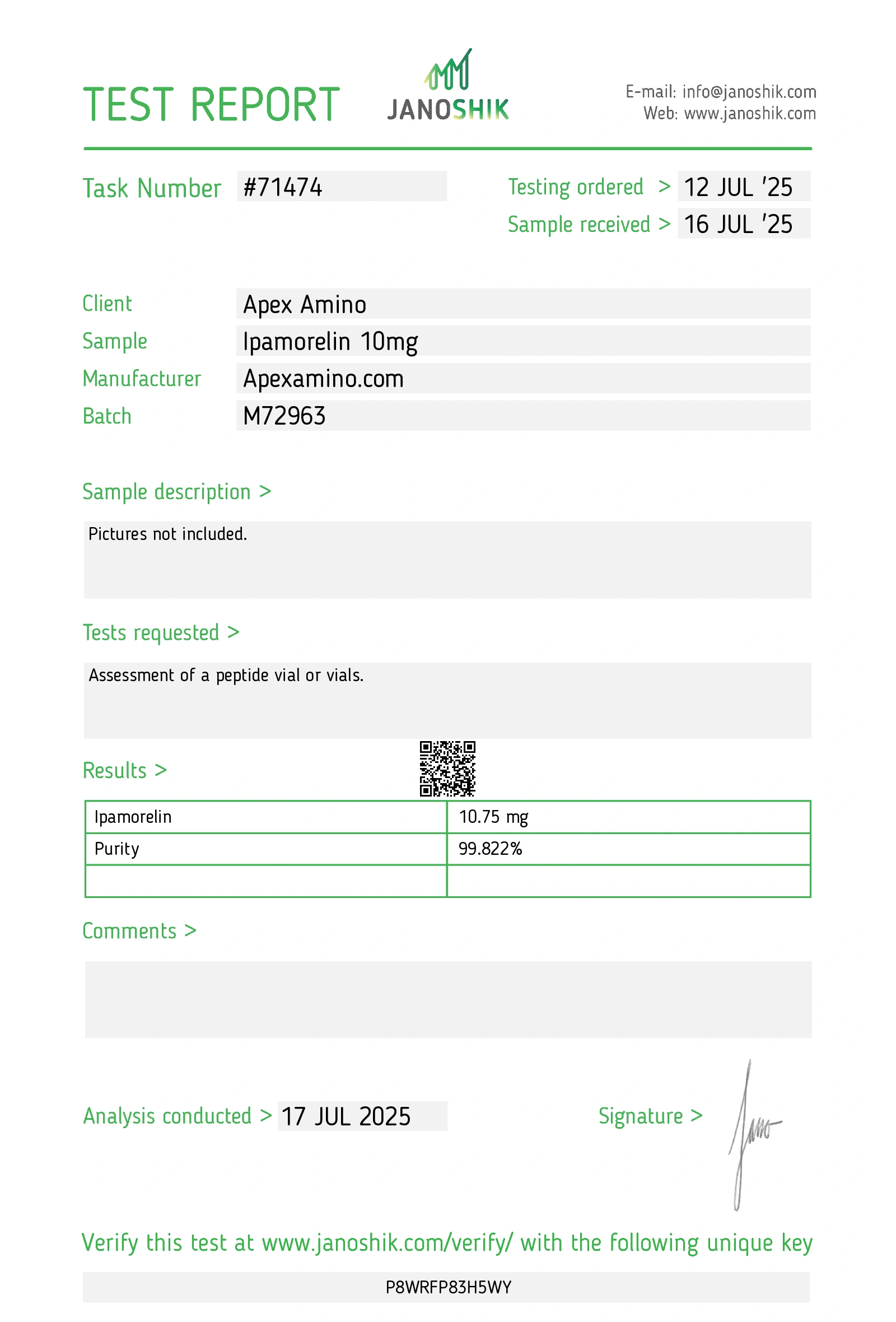 Ipamorelin - 10mg - Image 2